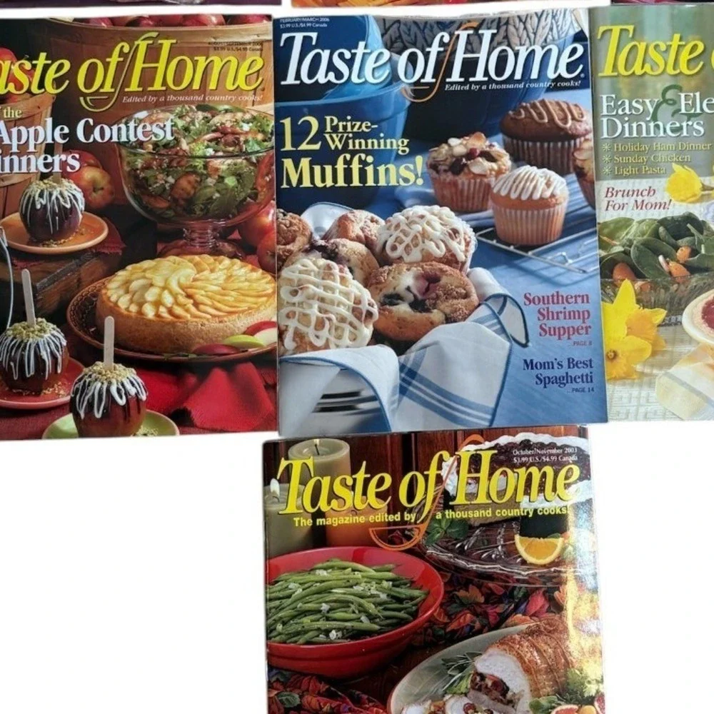 Taste of Home Magazine Lot 7 Issues‎ 2003-2006 Cooking Recipes Holiday Baking